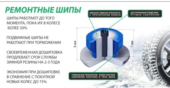 ремонтные шипы